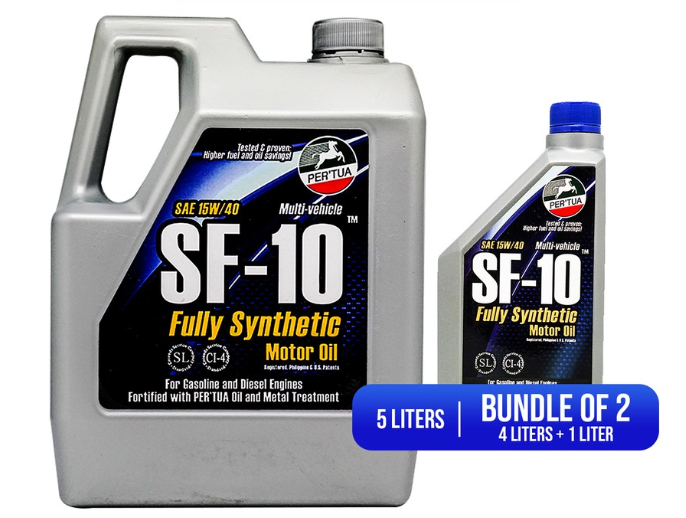 Pertua SF-10 Fully Synthetic Motor Oil SAE 15W-40 Multi-Vehicle 4L & 1L
