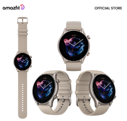 Amazfit GTR 3 Smart Watch 21 Days Battery Life  HD AMOLED Display  Powerful Zepp OS & App-suppor