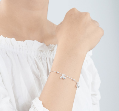 92.5 Italy Sterling Silver Ladies Bracelet