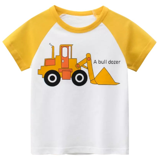 27Kids Quality Summer Clothing Kids Shirt Cotton Plane Fish Animals Dino Fashion Casual Boy Toddler D13