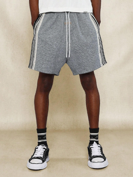 SUMWON Drop Crotch Short With Side Stripe Tape