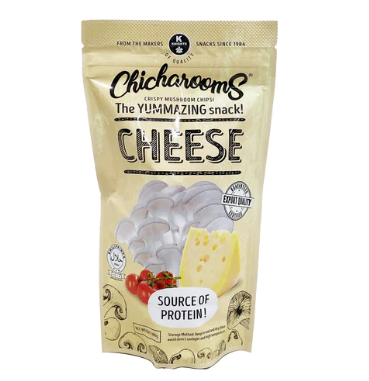 Chicharooms Cheese Crispy Mushroom Chips 100g (Halal, Source of Protein)