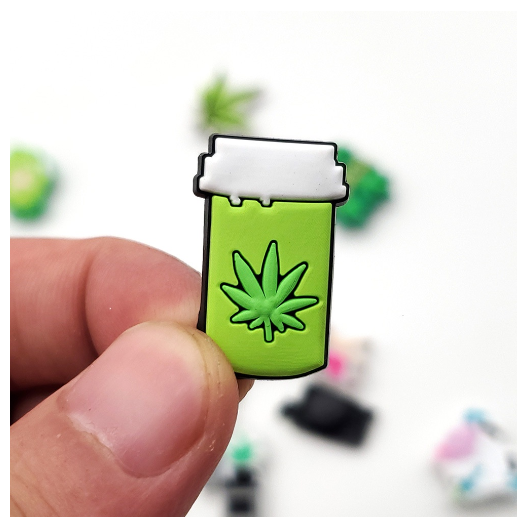 Cute Leaf Cannabis Series Croc Design Pins Jibits Charm Croc Jibbits Green Weed Shoe Charms for Women Shoes Accessories Decoration W8