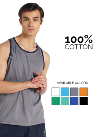 Organic Combi Sando For Men Tops Shirt Tank Sleeveless Korean Top Workout Clothes Summer Outfit