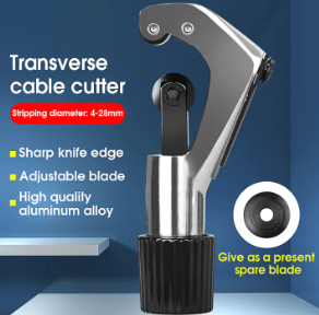 Fiber optic cable slitter tube cutter Heavy Duty Tubing Cutter Cable stripper Horizontal Cable Cutter for 4-28mm