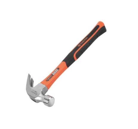 Tactix ME221005 Hammer Claw Fiberglass Handle (Black/Orange)