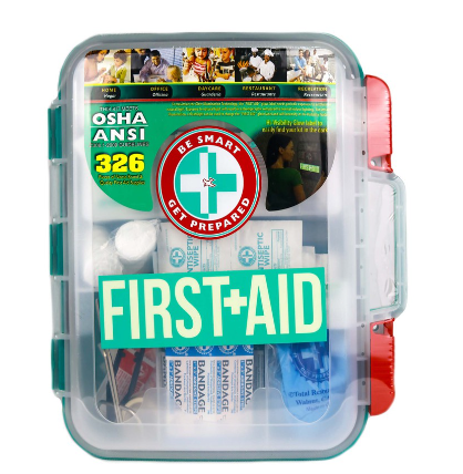 Osha Ansi First Aid Kit Hard Teal Case  1pc.