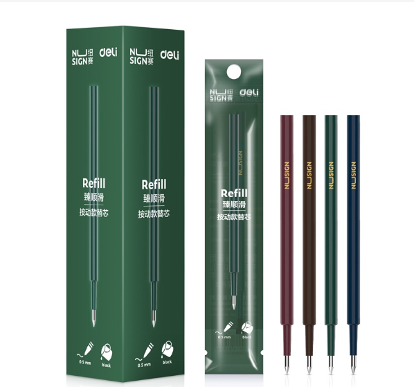 Nusign by Deli NS740 Gel Pen Ballpen Refill 0.5mm Black 1PC
