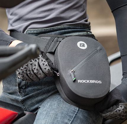 Rockbros Motorcycle Leg Bag Waterproof Portable Adjustable Waist Cycling Bag