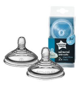 Tommee Tippee Ctn Advanced Anti Colic Medium Flow Nipple Teats (3m+)