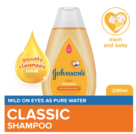 Johnson's Baby Shampoo 200ml - Baby Essentials, Baby Care, Shampoo for Kids