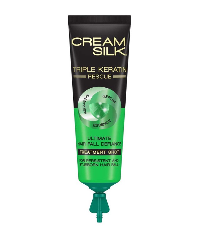 Cream Silk Triple Keratin Rescue Hair Fall Defiance Treatment Shot 12ML