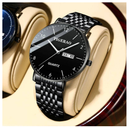 Ultra Thin Watch For Men Mens Water proof Quartz Authentic Leather Original Waterproof Simple Watch Steel Belt Fashion Korean Watch 1