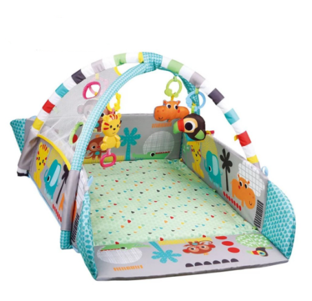 Mambobaby 5in1 Activity Gym Baby Play Mat With Ball Pit And Hanging Rattle Toys