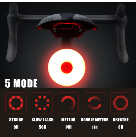 Mini Led Bicycle Tail Light Usb Chargeable Bike Rear Lights Ipx5 Waterproof Safety Warning Cycling Helmet Backpack Lamp / Blinkers