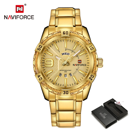 NAVIFORCE Watches Men's Brand Business Classic Original Fashion Stainless Steel Casual Analog Waterproof Men's Watch 01