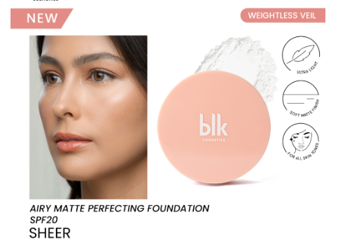 blk cosmetics daydream airy matte perfecting foundation SPF 20 sheer