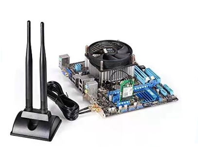 2.4GHz 5.8GHz Dual Band WiFi Antenna with Extension Cable RP-SMA Male Connector for WiFi Wireless Router Card Ad