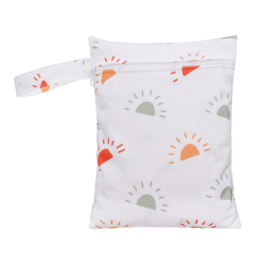 Happyflute 18x25CM Waterproof Mini Wet Diaper Bag Reusable And Portable Single Pocket Dry Bag For Diapers S5