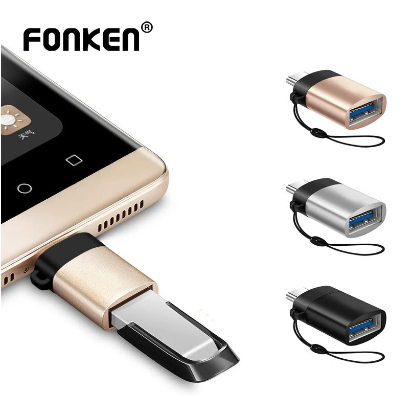 FONKEN USB C OTG Adapter For Macbook Tablet Type C TO USB3.0 Conventer Cable Mobile Phone OTG Gampad Mouse Printer OTG Connector