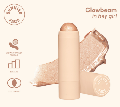 Sunnies Face Glowbeam Cream-to-Powder Highlighter Hey Girl
