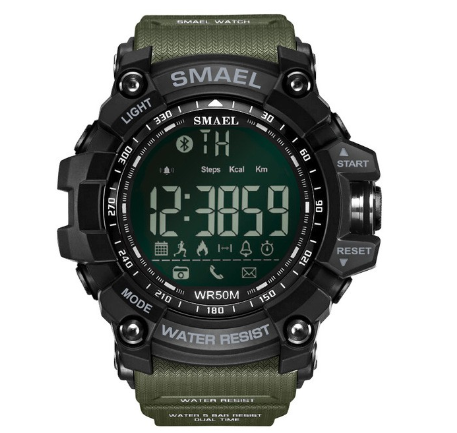 SMAEL 1617B Men's Sports Watch Top Luxury Brand Military 50M Waterproof Watch Multifunctional Luminous Clock LED Digital Watch 007