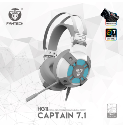 Fantech Hg11 RGB Captain Space Edition True 7.1 Surround Sound Gaming Headset Good Quality Headphone