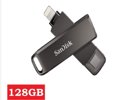 Sandisk SDIX70N 128GB iXpand Flash Drive Luxe Black