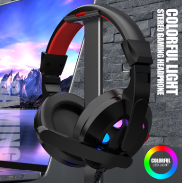 Raiku S300 Gaming Headset with Mic RGB Headset for PC and Laptop Black