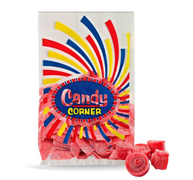 Strawberry Sour Gummy Belts 150g