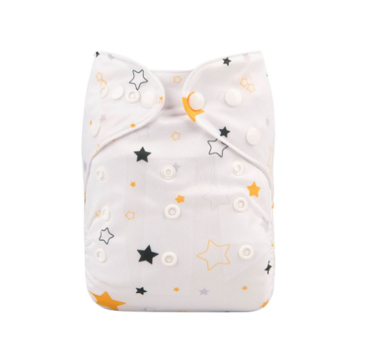 Alva Baby Cloth Diapers Washable Pocket Nappy Diaper for Newborn Without Insert N48
