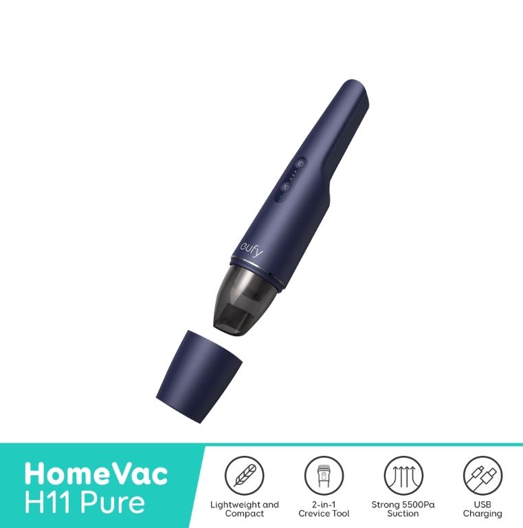 eufy by Anker HomeVac H11 Pure, Cordless Handheld Car Vacuum Cleaner, Desktop Vacuum, for Home