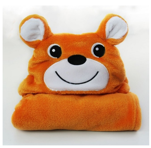 Baby Coral Fleece Cartoon Bath Towel Baby Warm Cloak Baby Cute Bath Towel BT7