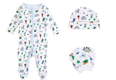 Little Steps Baby Boy Pajama 3-Piece Coverall