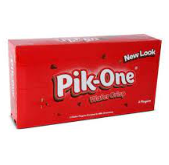 Gandour Pik One Wafer Crisp Chocolate Bar 24's  15.5g