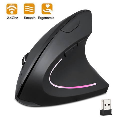 Ergonomic Vertical Mouse Wireless 1600 DPI USB Optical Computer Mouse 5D Gaming Laptop Mice For PC