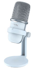 HyperX Solocast Usb Gaming Microphone (White) For PC/MAC/PS5/PS4