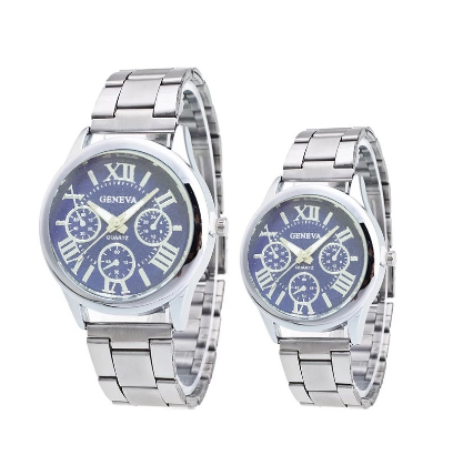 Korean stainless Steel Couple Watch