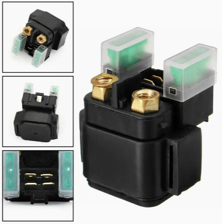 Starter Solenoid Relay Compatible with Kawasaki Suzuki Yamaha 12V Professional Motor Starter Relay Solenoid Sturdy Motorbike Starter Relay Reusable for Car Auto Car Motor Starter Solenoid Relay