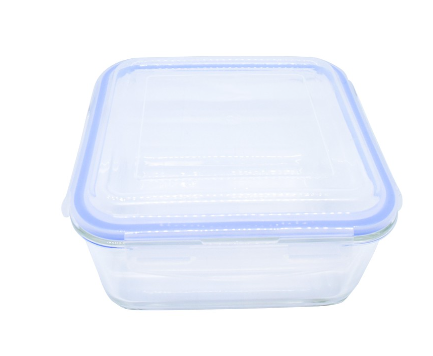 Masflex 2200ml Square Glass Food Container