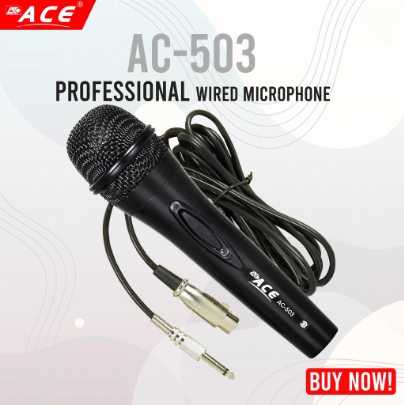 ACE Professional Dynamic Wired Microphone AC - 504 & AC-503