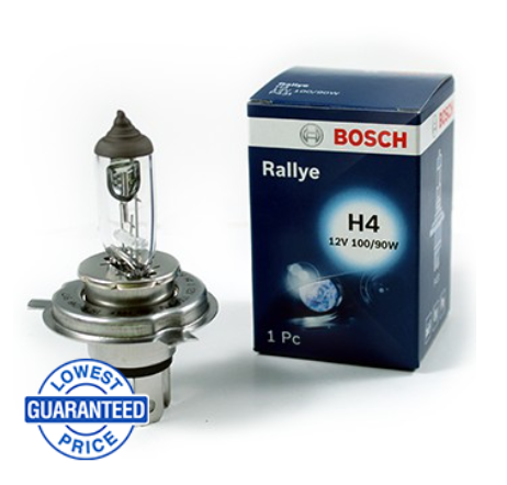 Bosch Rallye H4 Halogen Bulb 100/90W 9003 HB2 12V P43t Auto Headlight 100 / 90 Head Lamp 0986AL1516
