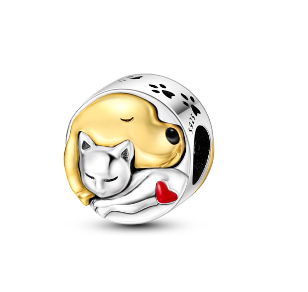 25 Sterling Silver Dog Bone Charm Suitable For Pandora Bracelet DIY 008