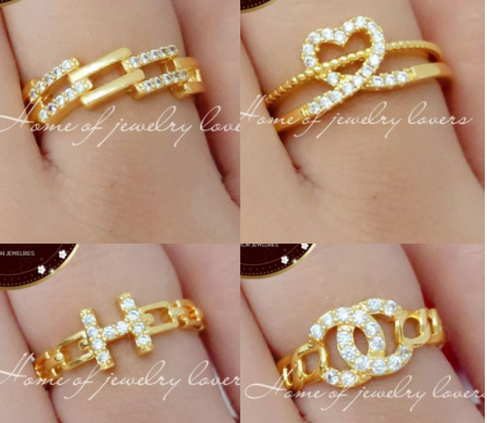 Trendy Adjustable Rings Fits To Size 5-7