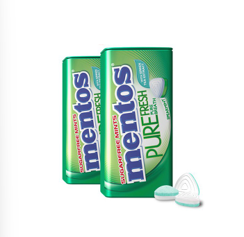 Mentos Pure Fresh Spearmint Mints - 2 tins
