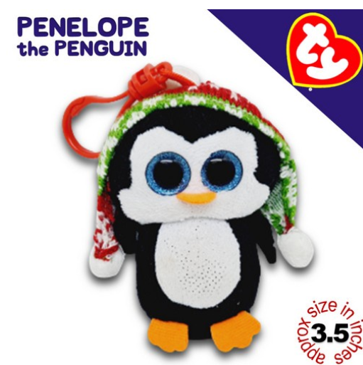 TY Key Clips-Chains Bag Charm Hanging Plushie Stuffed Toy Collection 1 PCC22