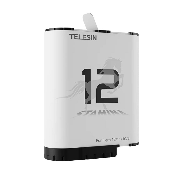 TELESIN Stamina Endurance Battery for GoPro Hero 12, 11, 10, 9 Action Cameras GP-HPB-012