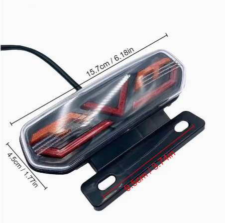 12V Motorcycle Rear Lights LED Motorcycle Brake Light Tail Light Motorbike Stop Turn Signal Direction Indicator Blinker