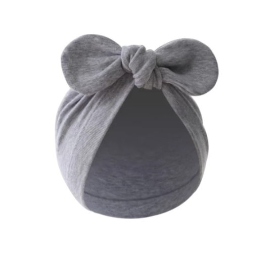 Some Baby Bowknot Beanie Hat Large Turban Hat for Newborn Boys Girl 0-12M Soft Breathable Headdress Universal Photo Hat BH4