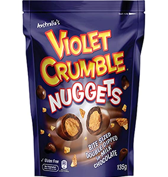 Violet Crumble Milk Chocolate Nuggets 135g